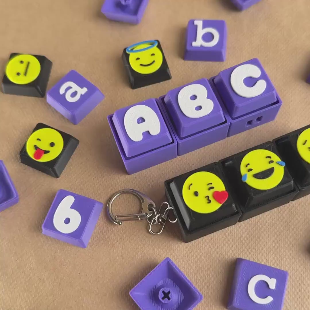 Personalized 3D Printed Name Clicker Keychain | Custom Gift | AVI3D Studio