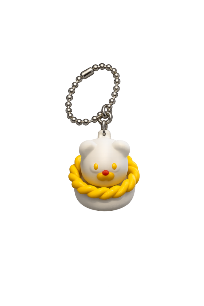 Personalized 3D Printed Honey Bear Clicker Keychain | Custom Gift | AVI3D Studio