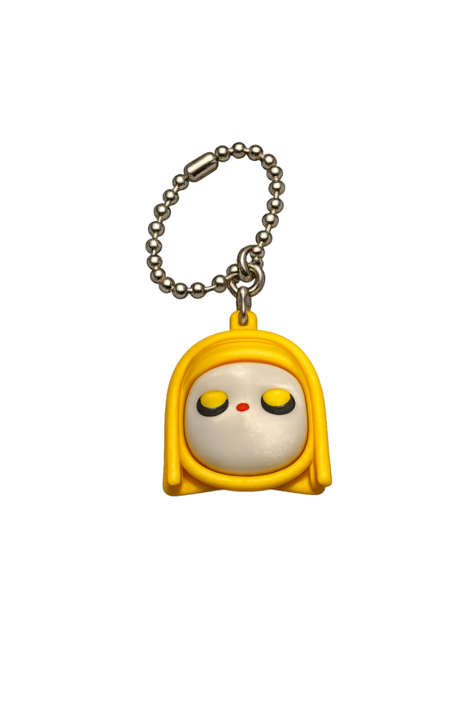 Personalized 3D Printed Golden Hood Chibi Keychain | Custom Gift | AVI3D Studio