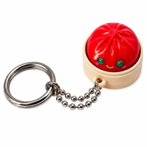 3D Printed Cute Dumpling Clicker Keychain | Custom Gift | AVI3D Studio